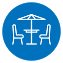 Terrace cafe icon