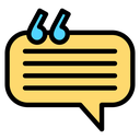 Testimonial Quote Bubble icon