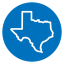 Texas map icon
