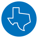 Texas map icon