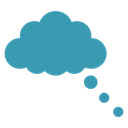 Thought bubble 4 icon