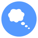 Thought Cloud Bubble icon