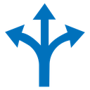 Three directions icon