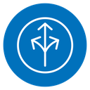 Three directions icon