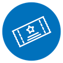 Ticket stub icon