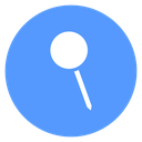 Tilted Push Pin icon