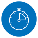 Time quarter past 2 icon