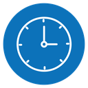 Time quarter past icon