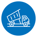 Tipper truck icon