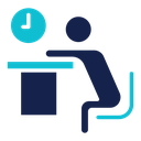 Tired person icon