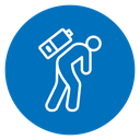 Tired person icon