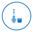 Toilet brush icon
