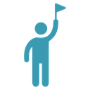 Tour guide people 4 icon