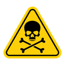 Toxic sign icon