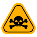 Toxic sign icon
