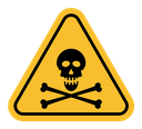 Toxic sign icon