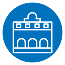 Train station building icon