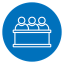 Trial by jury icon