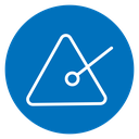 Triangle music icon