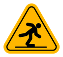 Tripping Hazard Sign icon