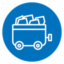 Trolley with coal icon