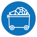 Trolley with coal icon