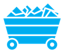 Trolley with coal icon