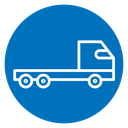 Truck container empty icon