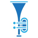 Trumpet Color Filled icon
