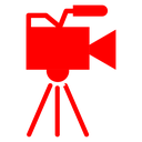 TV Camera Tripod Color Filled icon