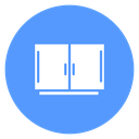 Two Door Cabinet Color Filled icon