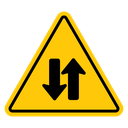 Two Way Traffic Sign icon