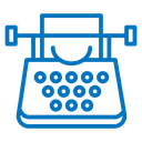 Typewriter Paper Sheet Color Filled icon
