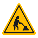 Under construction road sign icon