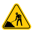 Under construction sign icon