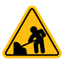 Under construction sign icon