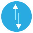 Up and down arrows icon