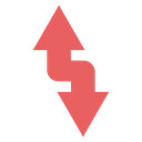 Up and down arrows icon