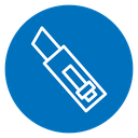 Utility knife icon
