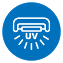 UV disinfection lamp icon