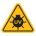 UV light do not look sign icon