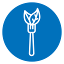 Vegetarian food icon