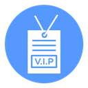 VIP neck tag icon