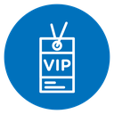 VIP neck tag icon