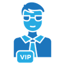 VIP person icon