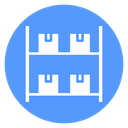 Warehouse Shelf Boxes icon
