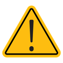 Warning attention sign icon