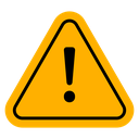 Warning attention sign Color Filled icon