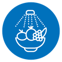 Wash fruits icon