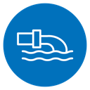 Waste water icon